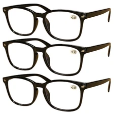 3 Pair Mens Unisex Blue Light Blocking Reading Glasses  Anti Blue Light Readers