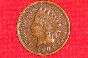 1905 Indian Head Penny, (121 Years Old), US Collection, ***(Antique Coin)**...