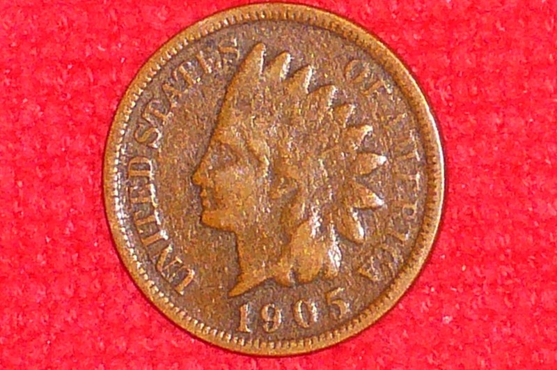 1905 Indian Head Penny, (121 Years Old), US Collection, ***(Antique Coin)**...