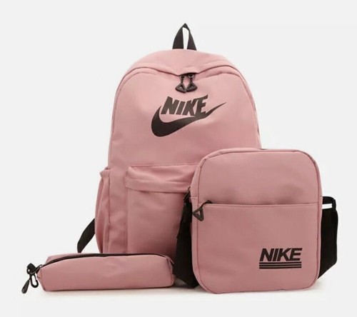 NEW 3PCS Nike Backpack bag Lunch bag Pencil case School trip backpack gift UK - Picture 5 of 13