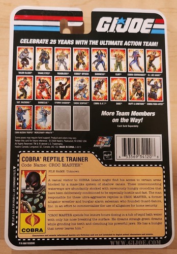 Bundle Deal GI Joe 25th Anniversary (x4) Cobra Croc Master Python Viper 2008 MOC - Picture 4 of 10