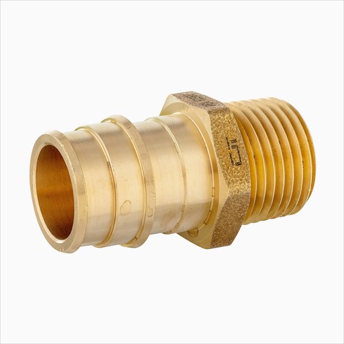 EFIELD 5-100 Packs Pex A 3/4"x1/2" Male Adapter Expansion Brass Fitting No Lead
