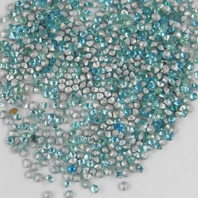 213 18 *** 70 strass anciens (années 60) fond conique 1,8mm bleu-vert pâle mix