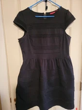 Elle A-Line Dress Black, Size 16