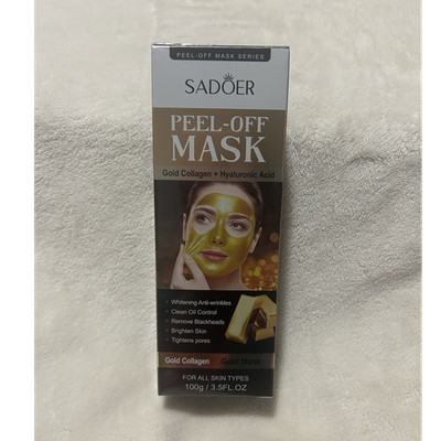 SADOER Peel-Off Mask Gold Collagen Hyaluronic Acid Anti-Wrinkle 100g 3.5oz
