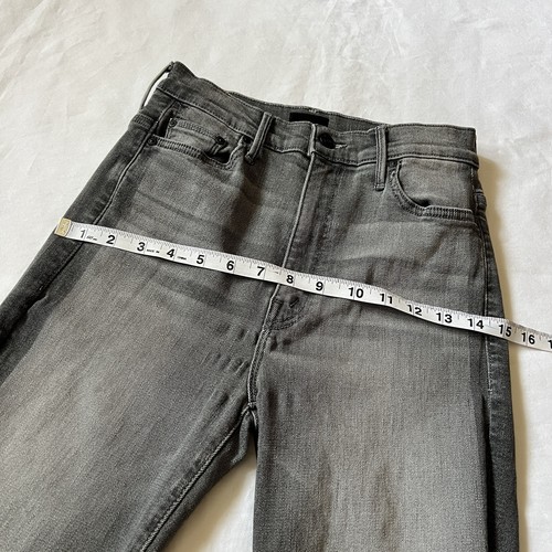 Mother Jeans Swooner Women 26 High Rise Skinny Supermoon Stripe Gray Jeans *READ - Picture 9 of 18