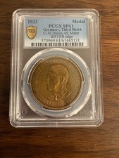 1933 Germany Copper Medal PCGS SP61 C-30 Very Rare Find: Graded 2026 Brand New