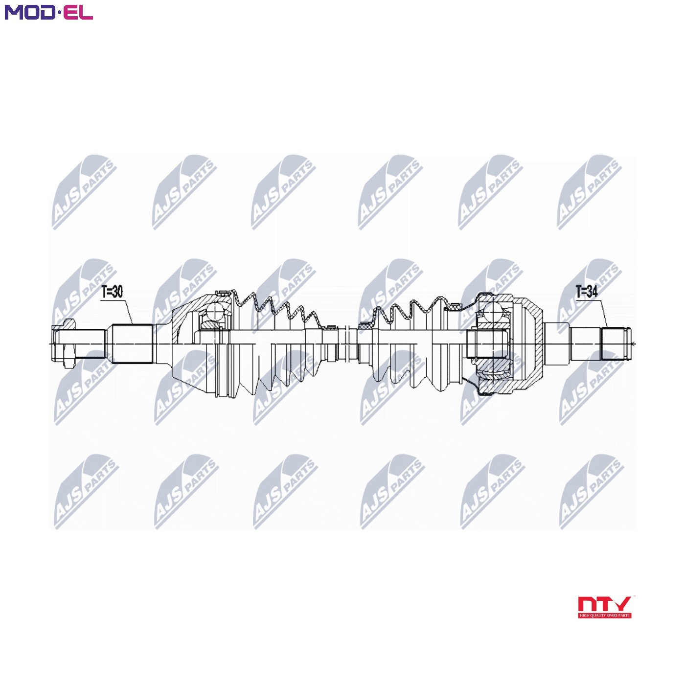 Driveshaft Rear Axle Right NPW-PL-087 NTY for OPEL CHEVROLET - Image 9