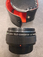 MC CPC Auto Tele-Converter 2X For Pentax-K w/ Case Double Focal Length EUC