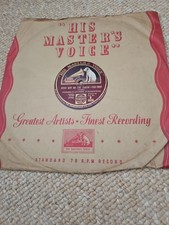 1928 Master Voice Shellac Compound Nipper The Dog 78rmp Record And Sleeve 1stset