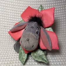 Disney Parks FLOWER EEYORE 6 inch Bean Bag Plush New NWT
