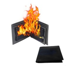 TSY TOOL Magic Trick Fire Flaming Wallet, Leather, Inconceivable Street Black