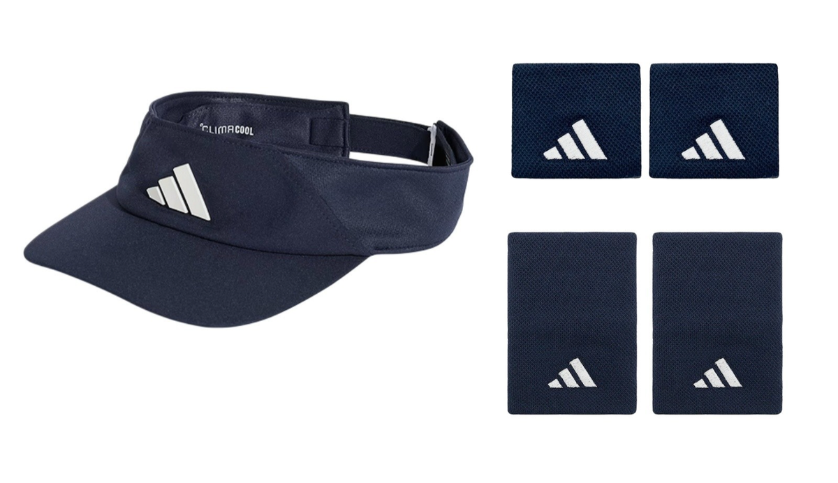 adidas Climacool Tennis Visor Wristband Set Sports Training