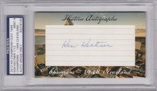 Ken Keltner Cleveland Indians 2012 HA Champions PSA DNA Auto 9  1948 WS  7t AS