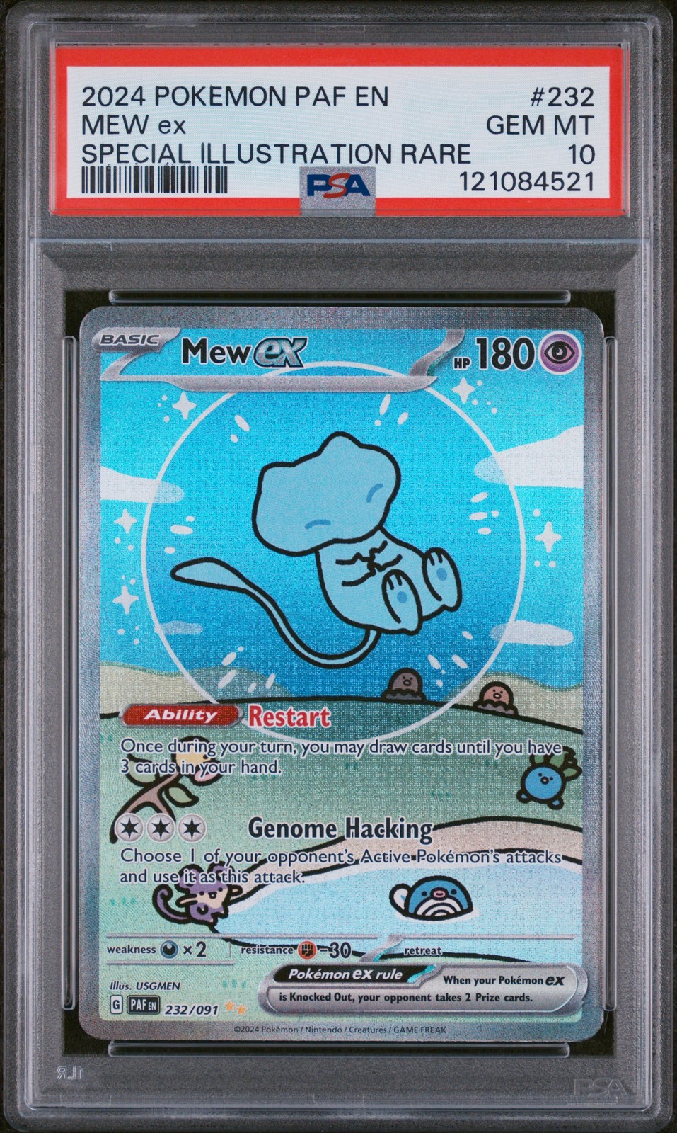 Mew ex 2024 Scarlet & Violet: Paldean Fates #232/091 Special