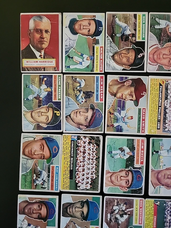 1956 Topps Baseball Starter - 27 diferentes - con Rance Pless y William Harridge Foto 2 de 4