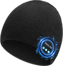 Bluetooth Beanie for Men Women HD Stereo Sound Beanie with Headphones Tech Gift