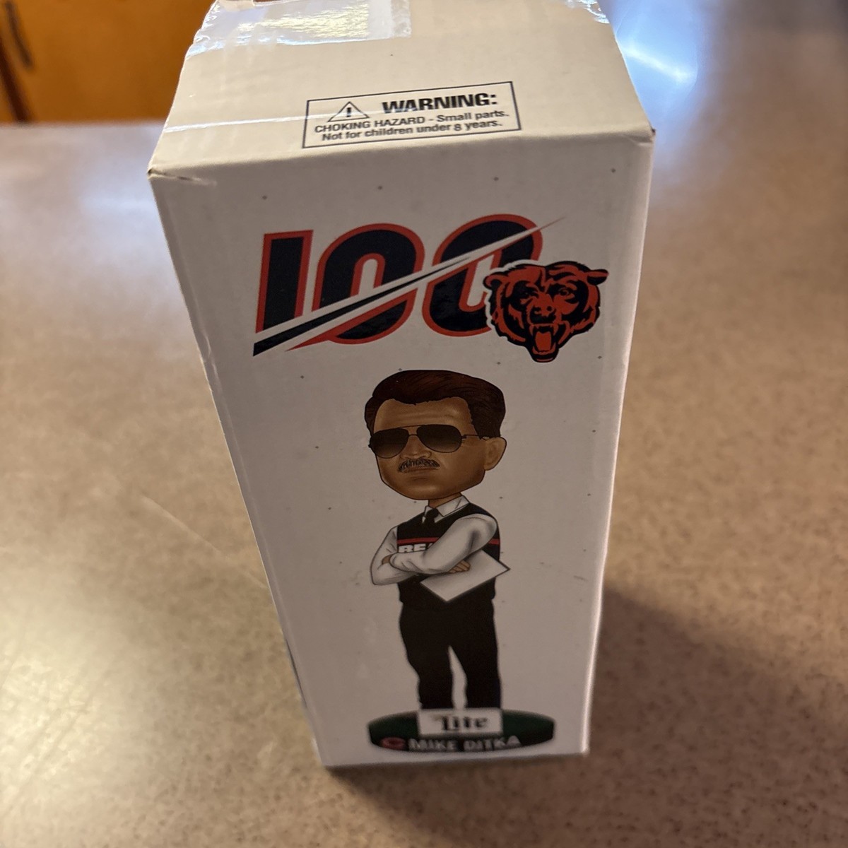 Mike Ditka Miller Lite Bobblehead Chicago Bears 100 Years 2019 NFL