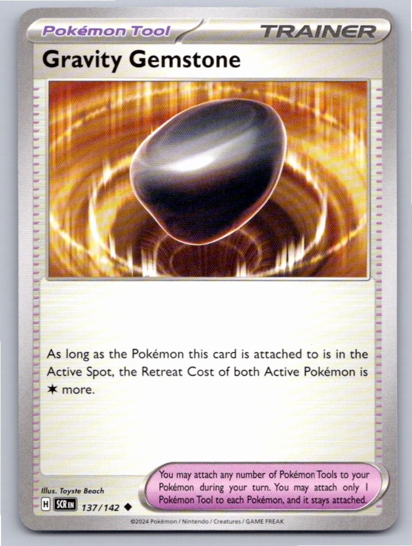 2024 POKEMON GRAVITY GEMSTONE STELLAR CROWN 137/142 UNCOMMON NM A13763 FREE S&H