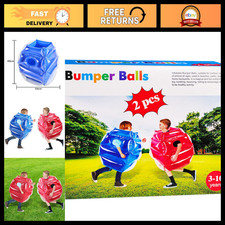 2PC Inflatable Sumo Balls - Heavy Duty PVC Bopper Toys for Kids, 26" Outdoor Fun