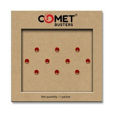 Maroon Velvet Bindi with Gold Bead Border for Women - 6mm Comet Busters
