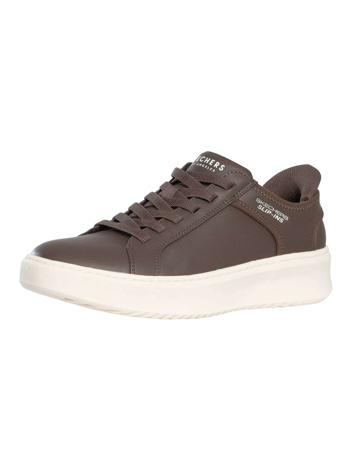 Skechers Slip-ins Court Break Double Vented Trainers, Chocolate - 7 UK