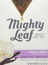 Whole Leaf Tea, Vanilla Bean, 15 Tea Bags Indivi