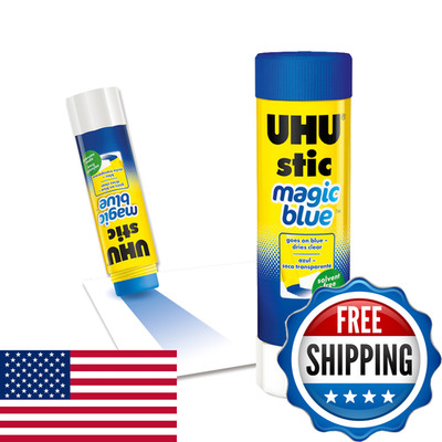 Staedtler Uhu Colored All Purpose Glue Stick 12-Pack Blue Applies Dries Clear
