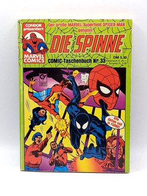 Die Spinne Taschenbuch 33 Marvel Condor  1.Aufl 1986 Spider-Man Zustand 0-1