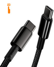 Baseus USB C Cable, 100W PD 5A QC 4.0 Fast Charging USBC to 3.3FT, Black