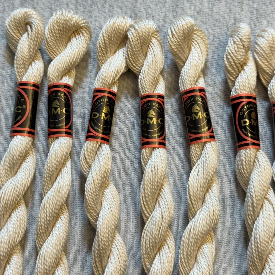 DMC Cotton Perle #5 Lot of 10 Beige #712 Embroidery Floss Thread - Image 2 of 4