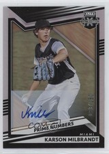 2022 Elite Extra Edition Prime Numbers A Signatures Karson Milbrandt Auto 0x82