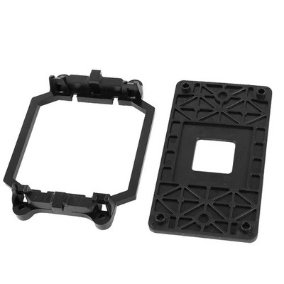 AMD CPU Fan Bracket Base for AM2 AM3 Heatsink Socket Black Plastic with Screws