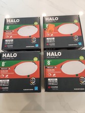 LOT OF 4 HALO HLB 8" Adjustable CCT Canless Integrated LED Recessed Light Kit