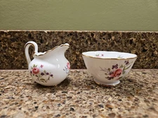 Royal Chelsea Bone China Sugar & Cream Pitcher England Vintage