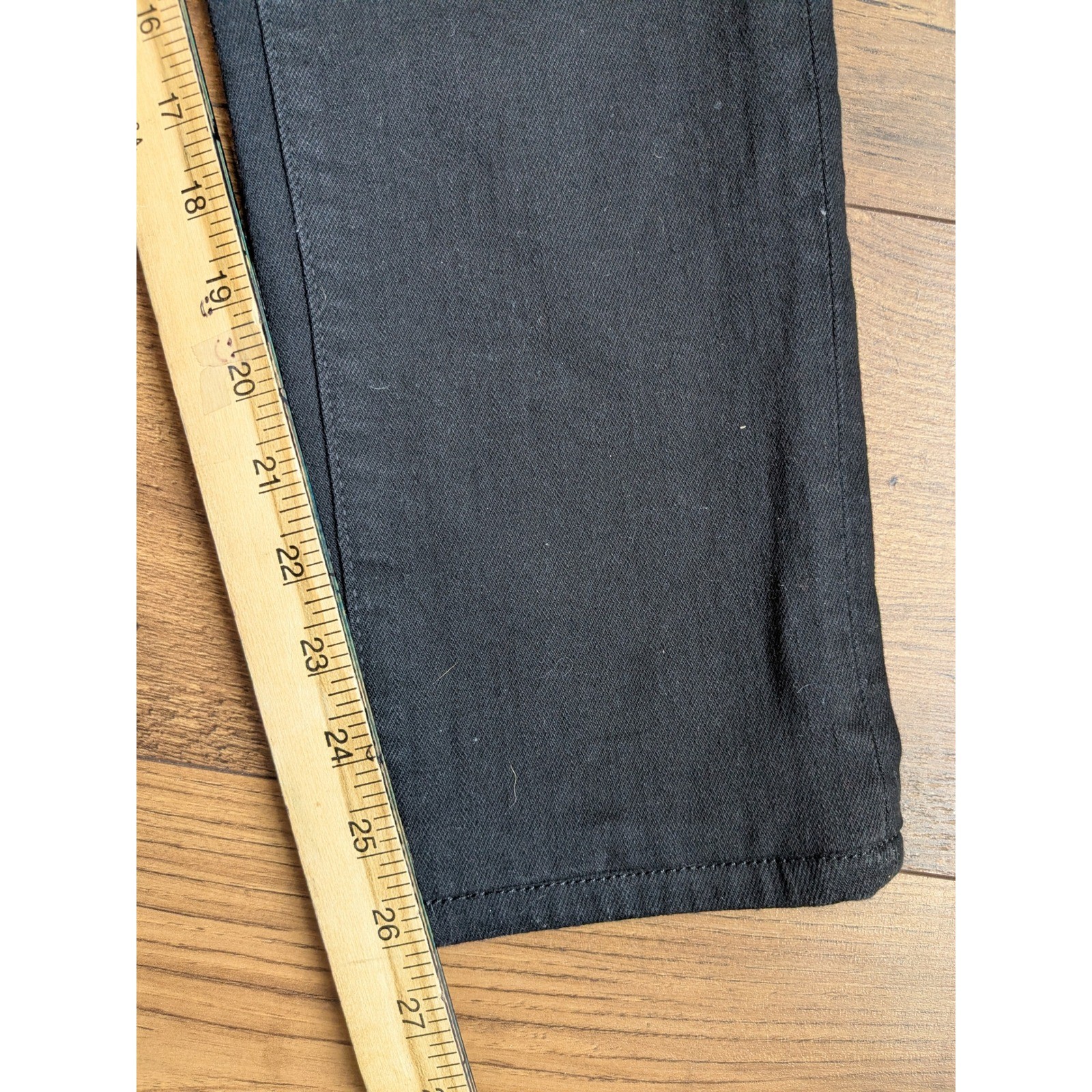 WT DSQUARED2 Men Black Distressed Slim Fit Denim Cropped Jeans Fits 31x26 image 6