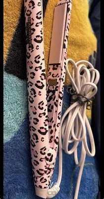 Beachwaver Co Coast Pro Flat Iron Hair Straightener, Digital Display Pink/Black