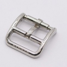 HERMES 9mm Fibbia Argento Originale per Orologio Donna Ricambio Autentico