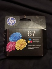 Genuine Original HP 67 Tri-Color Ink Cartridge OEM Sealed Box  