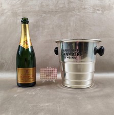 Seau à champagne Jeanmaire Le Mesnil en aluminium Seau vintage de bar