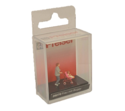 Preiser 28079 Woman with Buggy HO Gauge