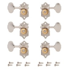Grover 18:1 Sta-Tite Slotted Peghead 3L/3R Tuners, Chrome
