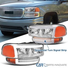 Fits 2000-2006 Gmc Sierra Yukon Xl Denali Led Tube Headlightsbumper Signal Lamp Fits 2000-2006 Gmc Sierra Yukon Xl Denali Led Tube Headlightsbumper Signal Lamp
