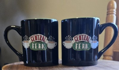 Pair of Central Perk from TV Series Friends Black/Green Tea Coffee Mug 14 oz 