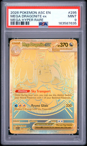 Mega Dragonite ex graded PSA 9 for sale on eBay