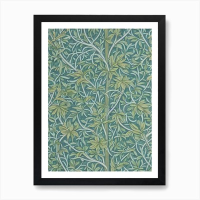 Monterey Cypress tree Vintage Botan Framed Wall Art Poster Canvas Print Picture