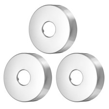 3Pcs, Shower Arm Flange 0.8"x2.8"x0.8" Stainless Steel Round Escutcheon Plate