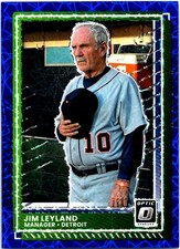 2025 Donruss #63 Jim Leyland Optic Blue Velocity
