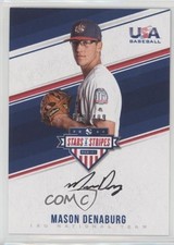 2018 Panini USA Baseball Stars & Stripes Black Ink /499 Mason Denaburg Auto 1u6
