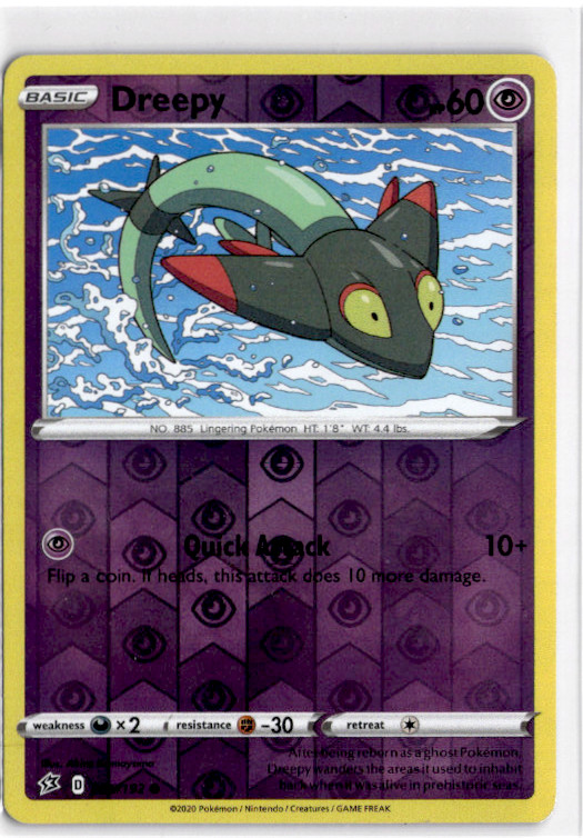 Dreepy [Reverse Holo] #89 Pokemon Rebel Clash